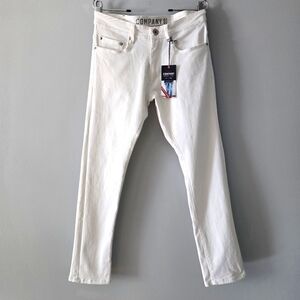 Company 81 Men's Stratford Slim Fit White Denim Jeans Size 28 x 30